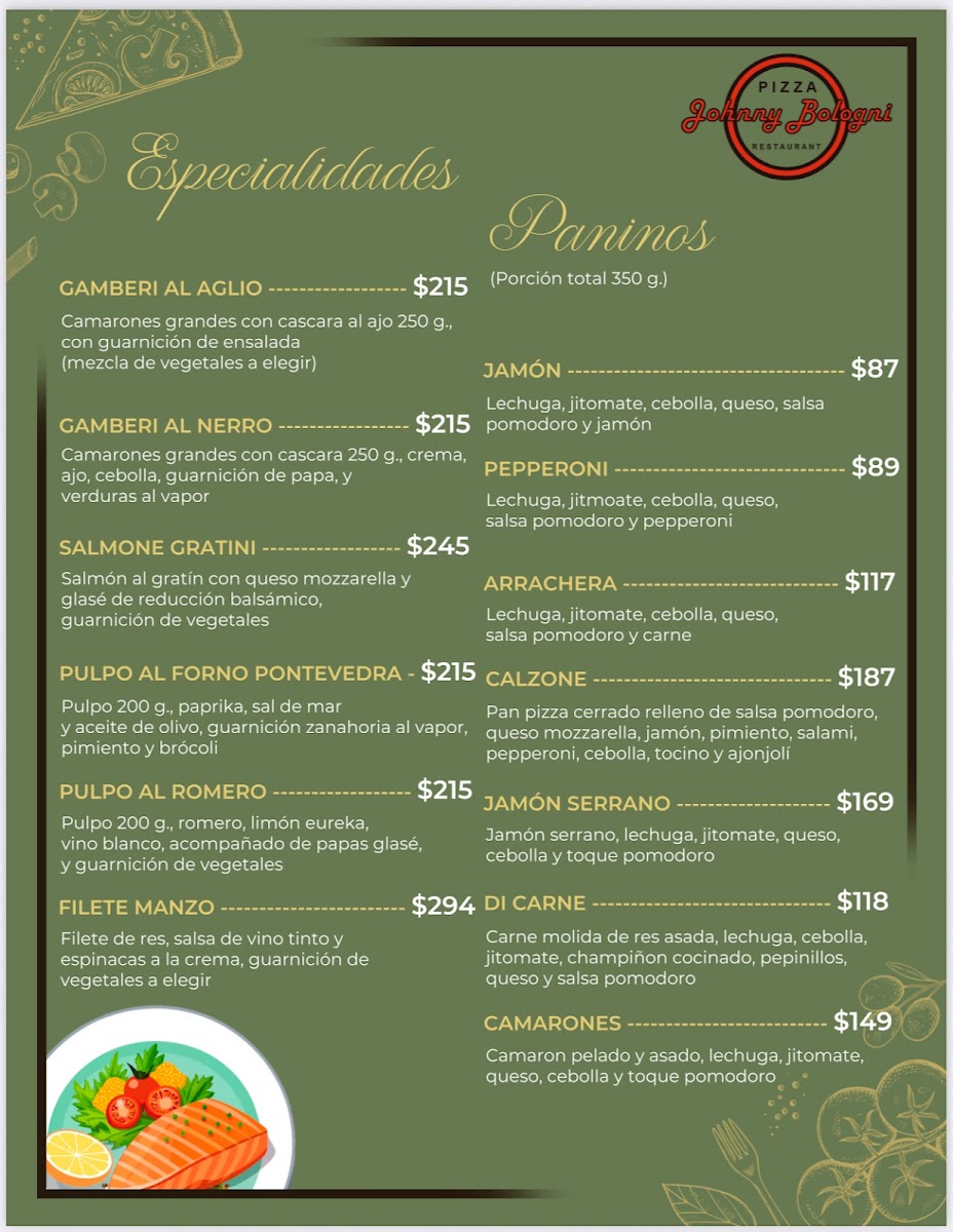Johnny Bologni Menu - Image 4