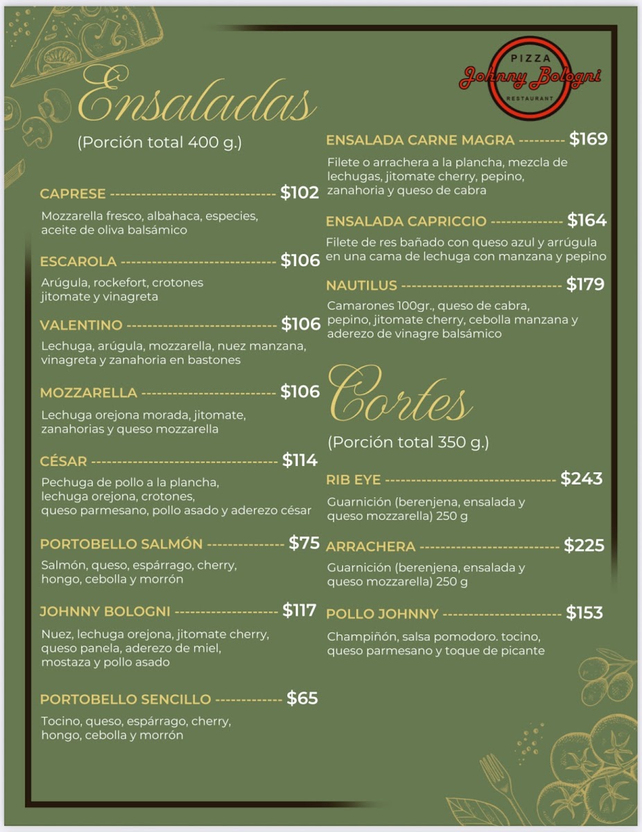 Johnny Bologni Menu - Image 5